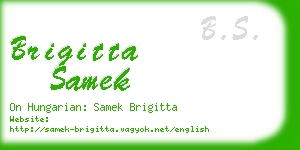 brigitta samek business card